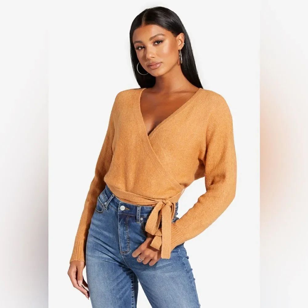 NWOT Shoedazzle Wrap Front Sweater